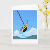 Bungee springen naar de vrijheid kaart (Gele Bloem)