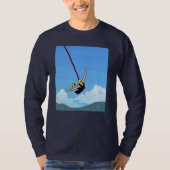 Bungee springen naar vrijheid t-shirt (Voorkant)