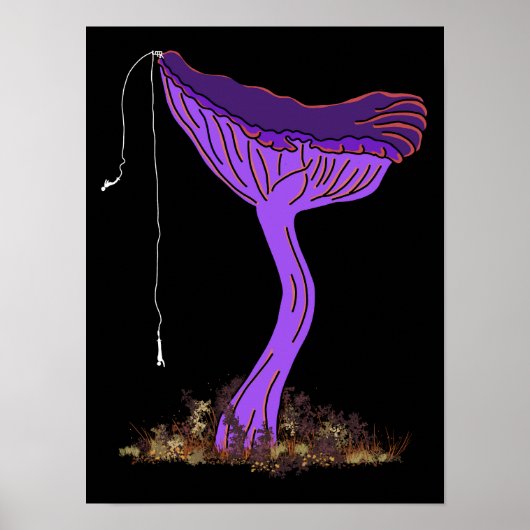 Bungeejumpen Amethyst Deceiver Paddenstoel Poster (Voorkant)
