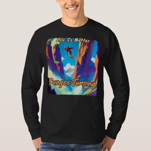Bungeejumpen Extreme Avontuur T-shirt (Voorkant)