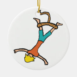 Bungeejumpen Keramisch Ornament