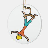 Bungeejumpen Keramisch Ornament (Links)