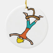 Bungeejumpen Keramisch Ornament (Achterkant)