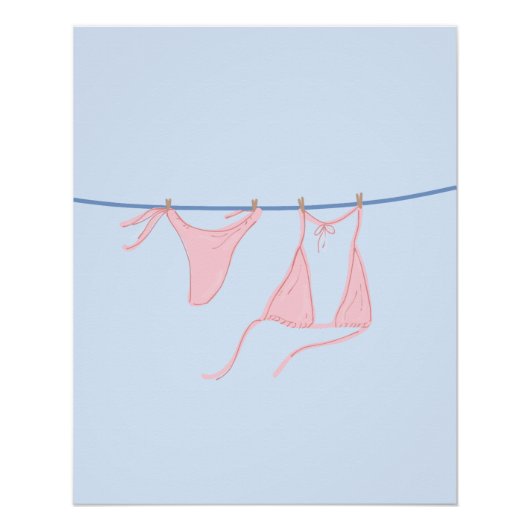 Bungelende Bikini Perfect Poster (Voorkant)