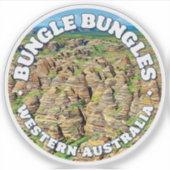 Bungle Bungles, Western Australië Ronde Sticker (Voorkant)