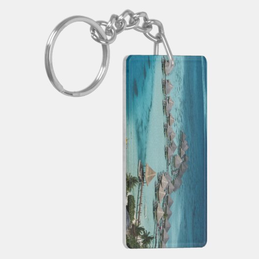 Bunglows of Beachcomber Hotel Sleutelhanger (Voorkant Links)