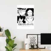 Bungo-zwerfhond manga poster (Thuiskantoor)