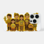 Bunian/Sebabah mensen iPhone Hoesje (Achterkant horizontaal)
