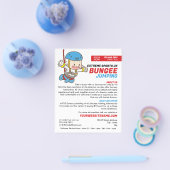 Bunjee Cartoon - Bungee Jumping Course Adverteren Flyer (Enkel)
