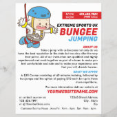 Bunjee Cartoon - Bungee Jumping Course Adverteren Flyer (Voorkant)