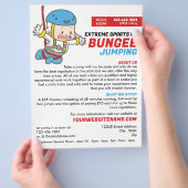 Bunjee Cartoon - Bungee Jumping Course Adverteren Flyer (Hand)