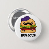 Bunjour Funny French Burger Bun PUn Ronde Button 5,7 Cm (Voorkant /achterkant)
