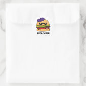 Bunjour Grappige Franse Burger Brood Pun  Ronde Sticker (Tas)