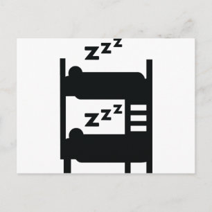 bunkbeeds hostel briefkaart
