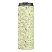 Bunken van Bunnies op geel - naadloos patroon. Thermosbeker (Achterkant)