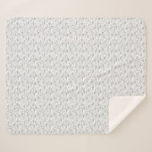 Bunken van Bunnies op wit - naadloos patroon. Sherpa Deken (Voorkant (horizontaal))