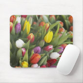 Bunken van kleurrijke tulpen muismat (Met muis)