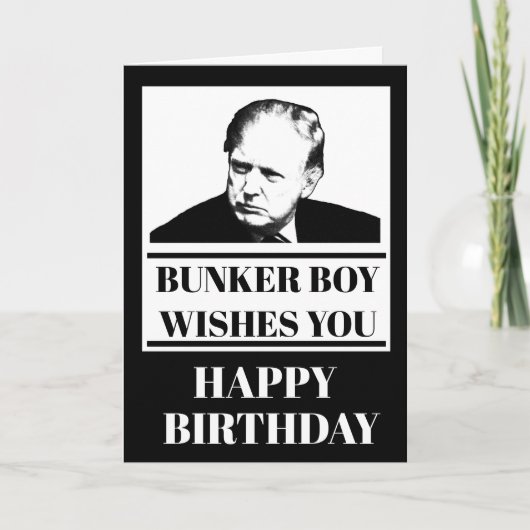 Bunker Boy wenst je een fijne verjaardag Kaart (Voorkant)