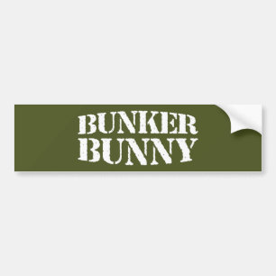 BUNKER BUNNY BUMPERSTICKER