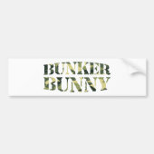 BUNKER BUNNY CAMO/CAMOUFLAGE BUMPERSTICKER (Voorkant)