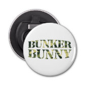 BUNKER BUNNY CAMO/CAMOUFLAGE BUTTON FLESOPENER (Voorkant)