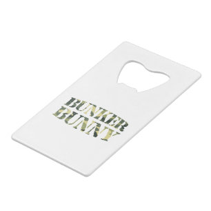BUNKER BUNNY CAMO/CAMOUFLAGE CREDITKAART FLESSENOPENER