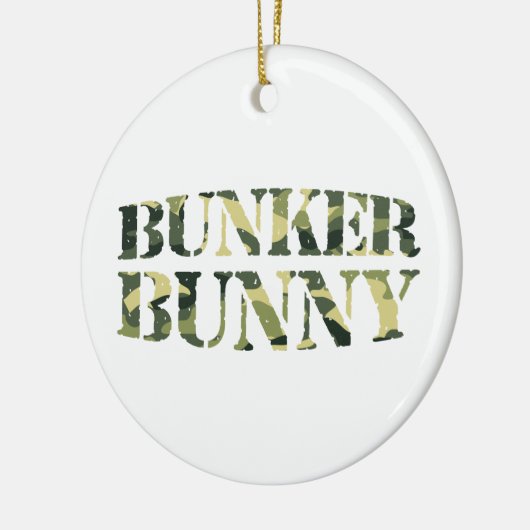 BUNKER BUNNY CAMO/CAMOUFLAGE KERAMISCH ORNAMENT (Links)