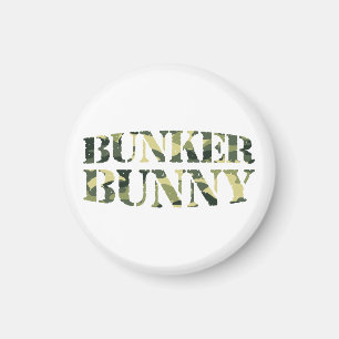 BUNKER BUNNY CAMO/CAMOUFLAGE MAGNEET