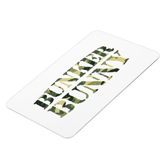 BUNKER BUNNY CAMO/CAMOUFLAGE MAGNEET (Linkerzijde)