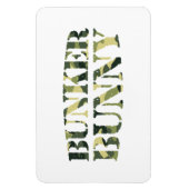 BUNKER BUNNY CAMO/CAMOUFLAGE MAGNEET (Verticaal)