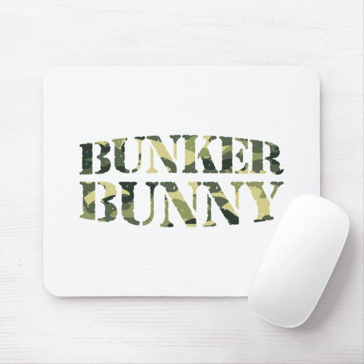 BUNKER BUNNY CAMO/CAMOUFLAGE MUISMAT (Met muis)