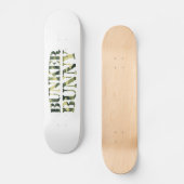 BUNKER BUNNY CAMO/CAMOUFLAGE PERSOONLIJK SKATEBOARD (Voorkant)