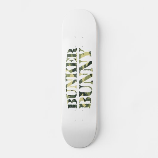 BUNKER BUNNY CAMO/CAMOUFLAGE PERSOONLIJK SKATEBOARD (Voorkant)
