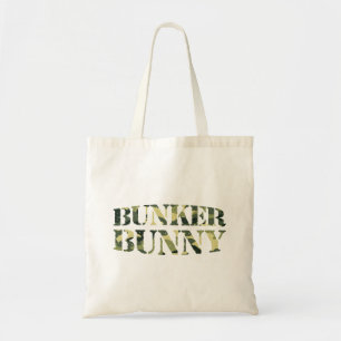 BUNKER BUNNY CAMO/CAMOUFLAGE TOTE BAG