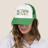 BUNKER BUNNY CAMO/CAMOUFLAGE TRUCKER PET (In situ)