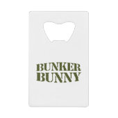BUNKER BUNNY CREDITKAART FLESSENOPENER (Voorkant)