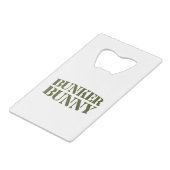 BUNKER BUNNY CREDITKAART FLESSENOPENER (Achterkant Gekanteld)