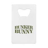 BUNKER BUNNY CREDITKAART FLESSENOPENER (Achterkant)