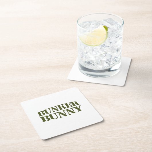 BUNKER BUNNY KARTONNEN ONDERZETTERS (Insitu)