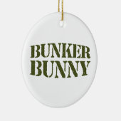 BUNKER BUNNY KERAMISCH ORNAMENT (Rechts)