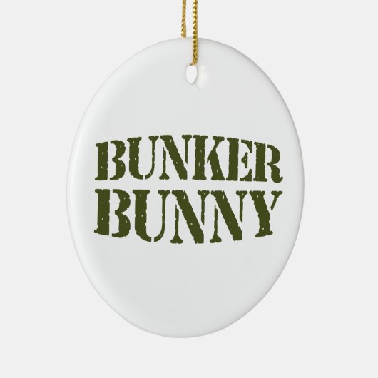 BUNKER BUNNY KERAMISCH ORNAMENT (Rechts)