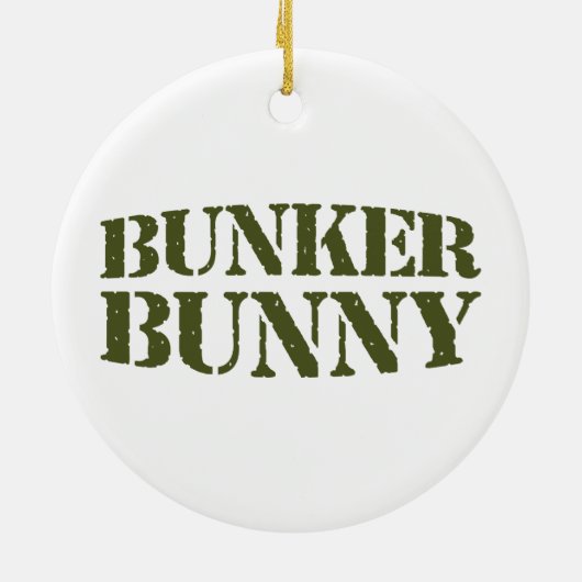 BUNKER BUNNY KERAMISCH ORNAMENT (Achterkant)