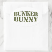 BUNKER BUNNY OVALE STICKER (Tas)