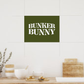 BUNKER BUNNY POSTER (Keuken)