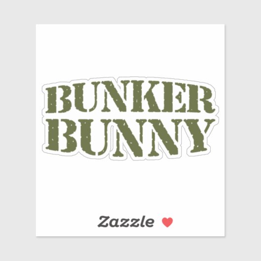 BUNKER BUNNY STICKER (Vel)