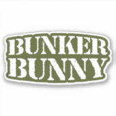 BUNKER BUNNY STICKER (Voorkant)