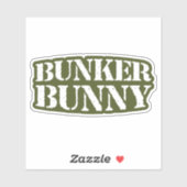 BUNKER BUNNY STICKER (Vel)