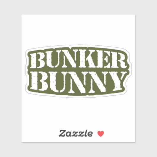 BUNKER BUNNY STICKER (Vel)