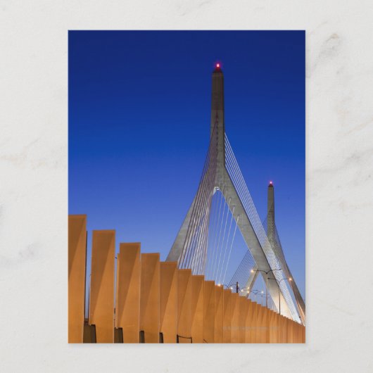 Bunker Hill Bridge, Boston, Verenigde Staten Briefkaart (Voorkant)