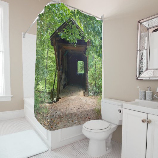 Bunker Hill Covered Bridge Douchegordijn (In situ)